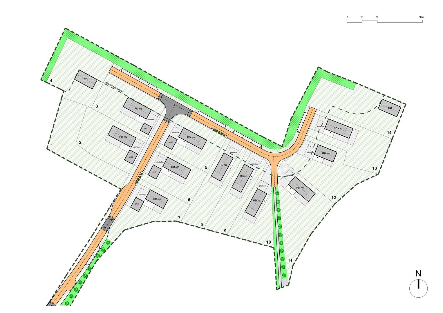 Prodej  stavebního pozemku 900 m²