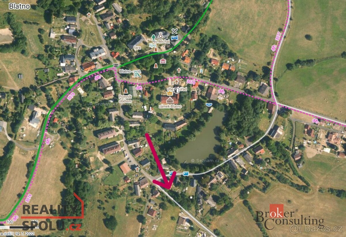 Prodej, pozemky/bydlení, 614 m2, Blatno, Chomutov [ID 58522]