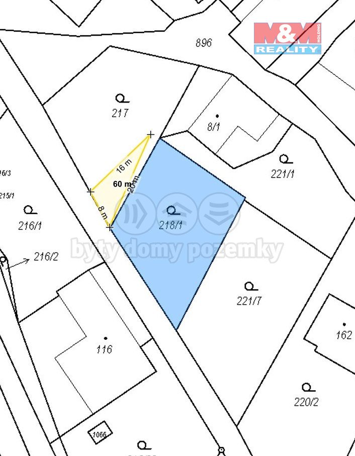 Prodej stavebního pozemku 539 m² v Prostředním Poříčí.