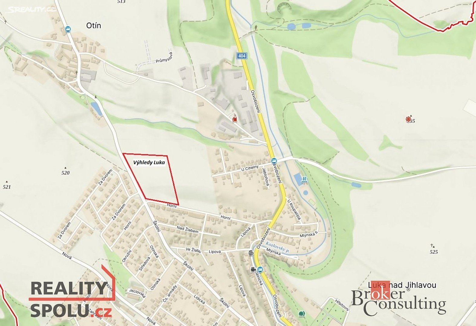 Prodej  stavebního pozemku 511 m²