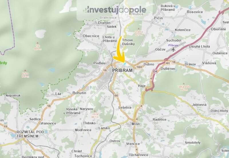 Prodej pole v k.ú. Příbram