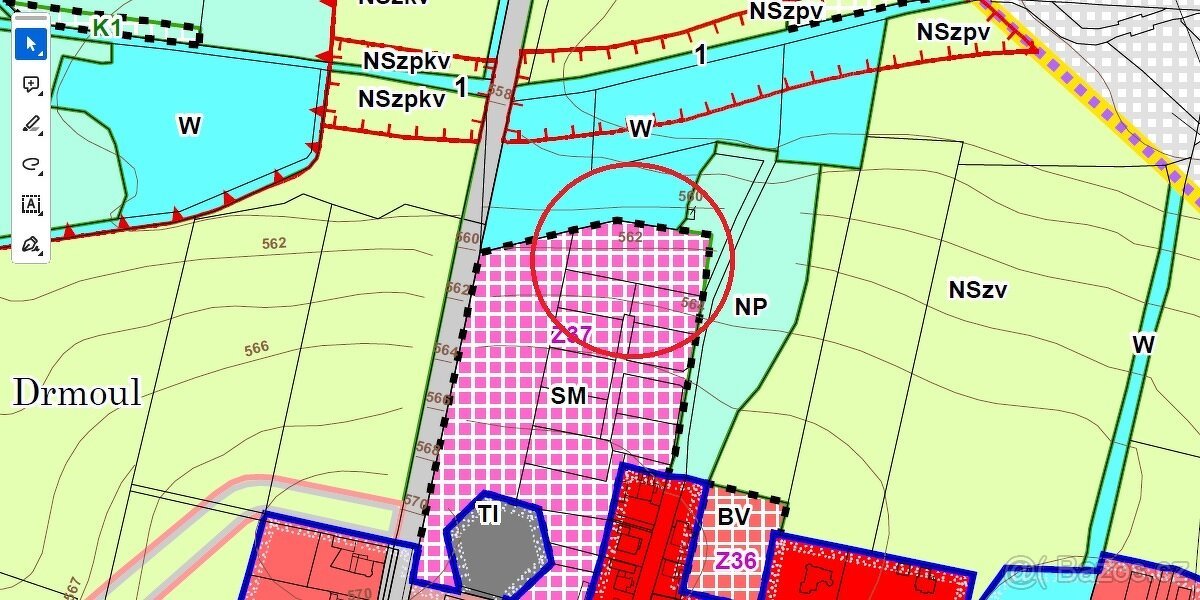 Stavební pozemek 716 m², Drmoul, okres Cheb