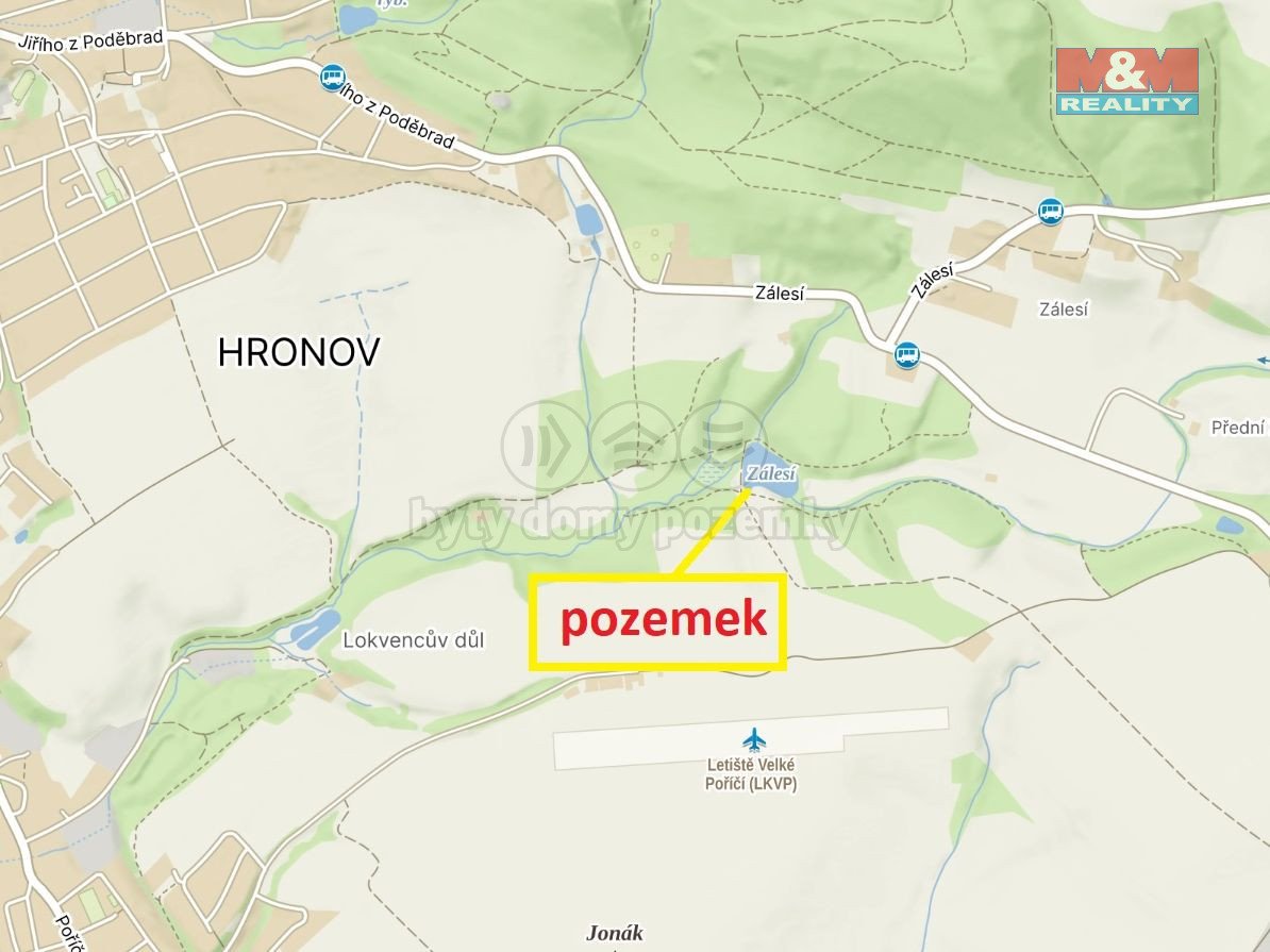 Prodej pole, 14799 m², Velké Poříčí