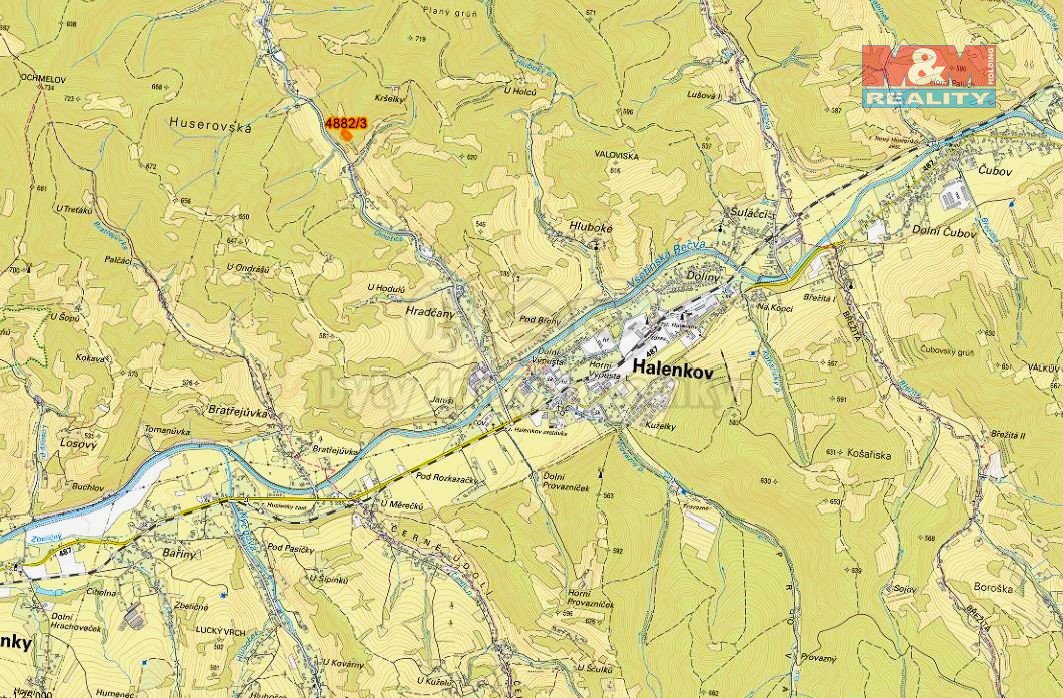 Prodej louky, 3970 m², Halenkov