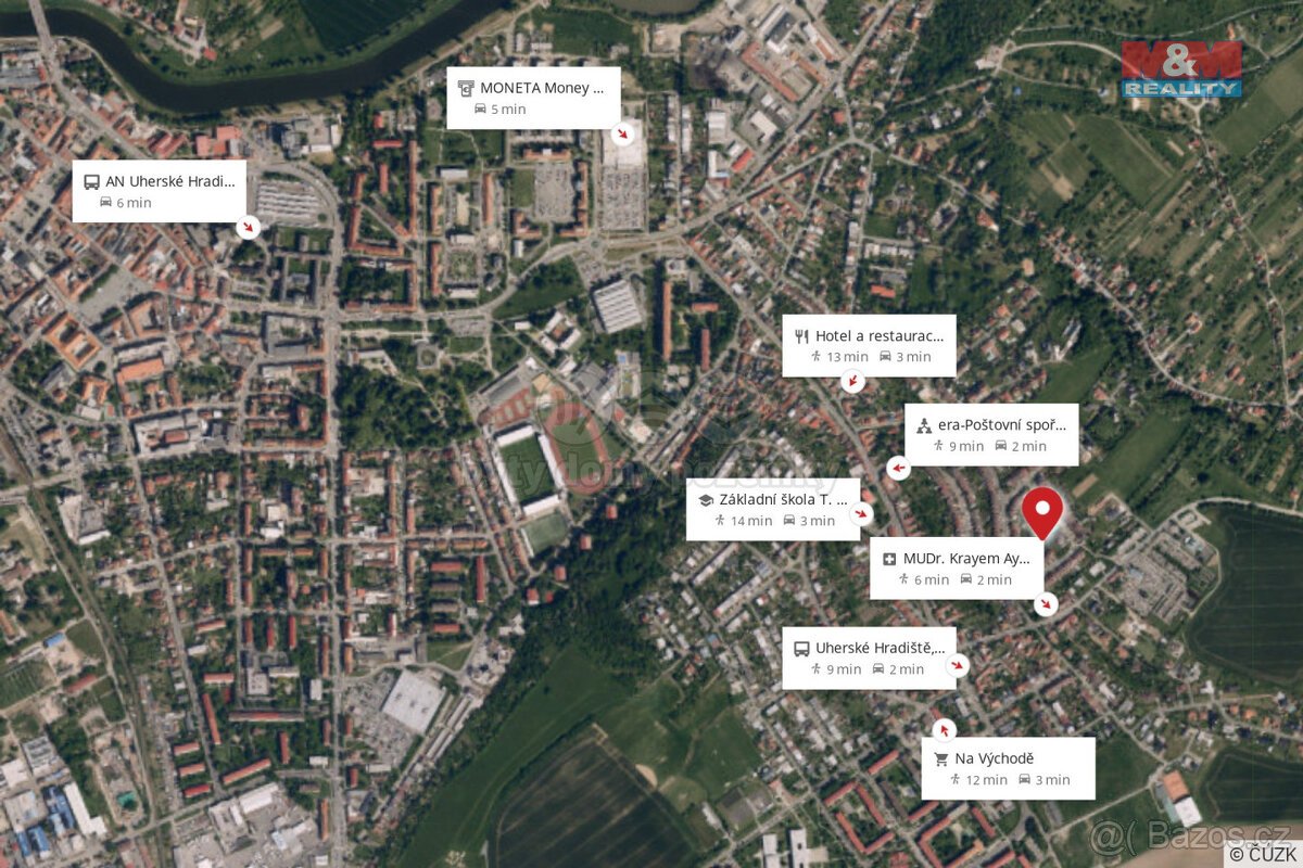 Prodej pozemku k bydlení, 391 m², Uherské Hradiště