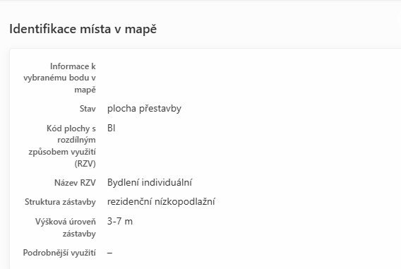 Prodej pozemku 806 m2 v Útechove