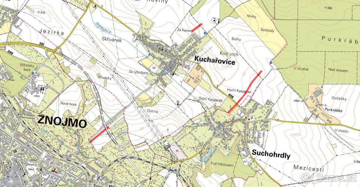 Zemědělská půda, prodej, Kuchařovice, Znojmo