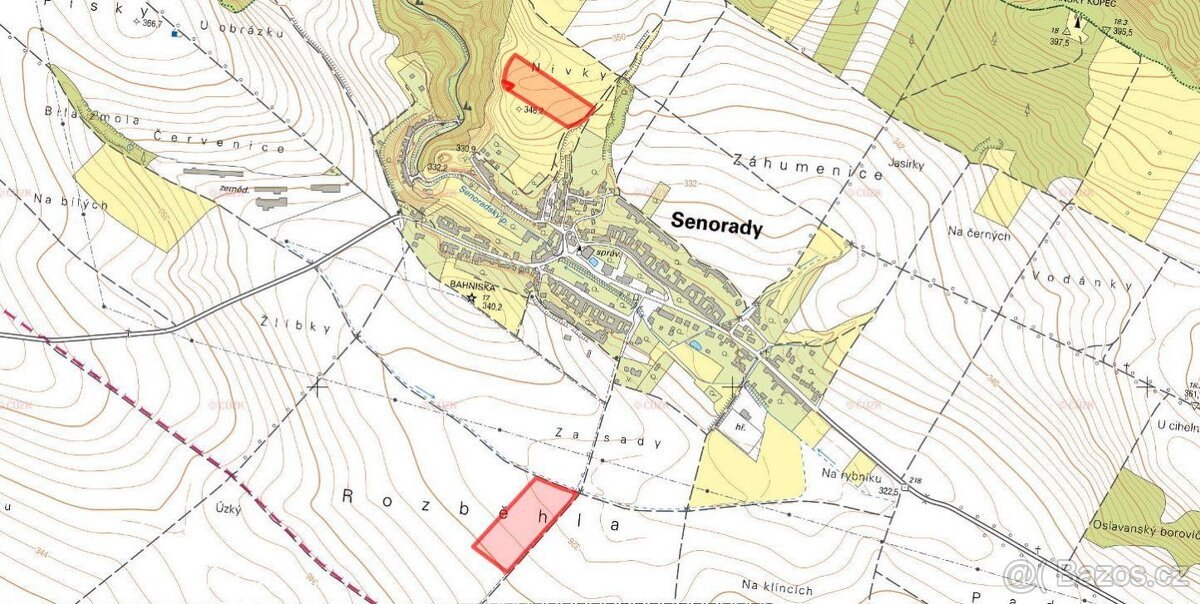Zemědělská půda, prodej, Senorady, Brno-venkov