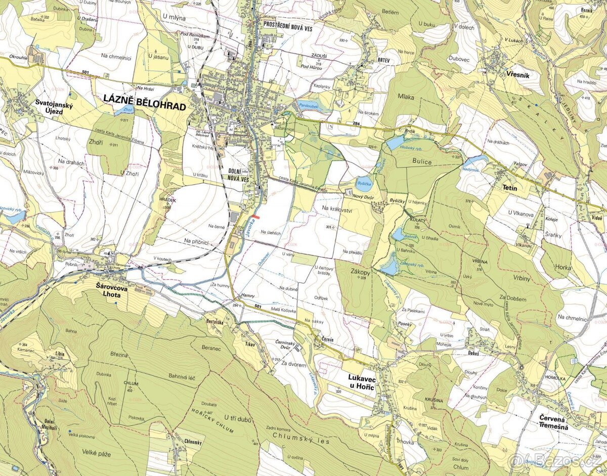 Louka, prodej, Dolní Nová Ves, Lázně Bělohrad, Jičín