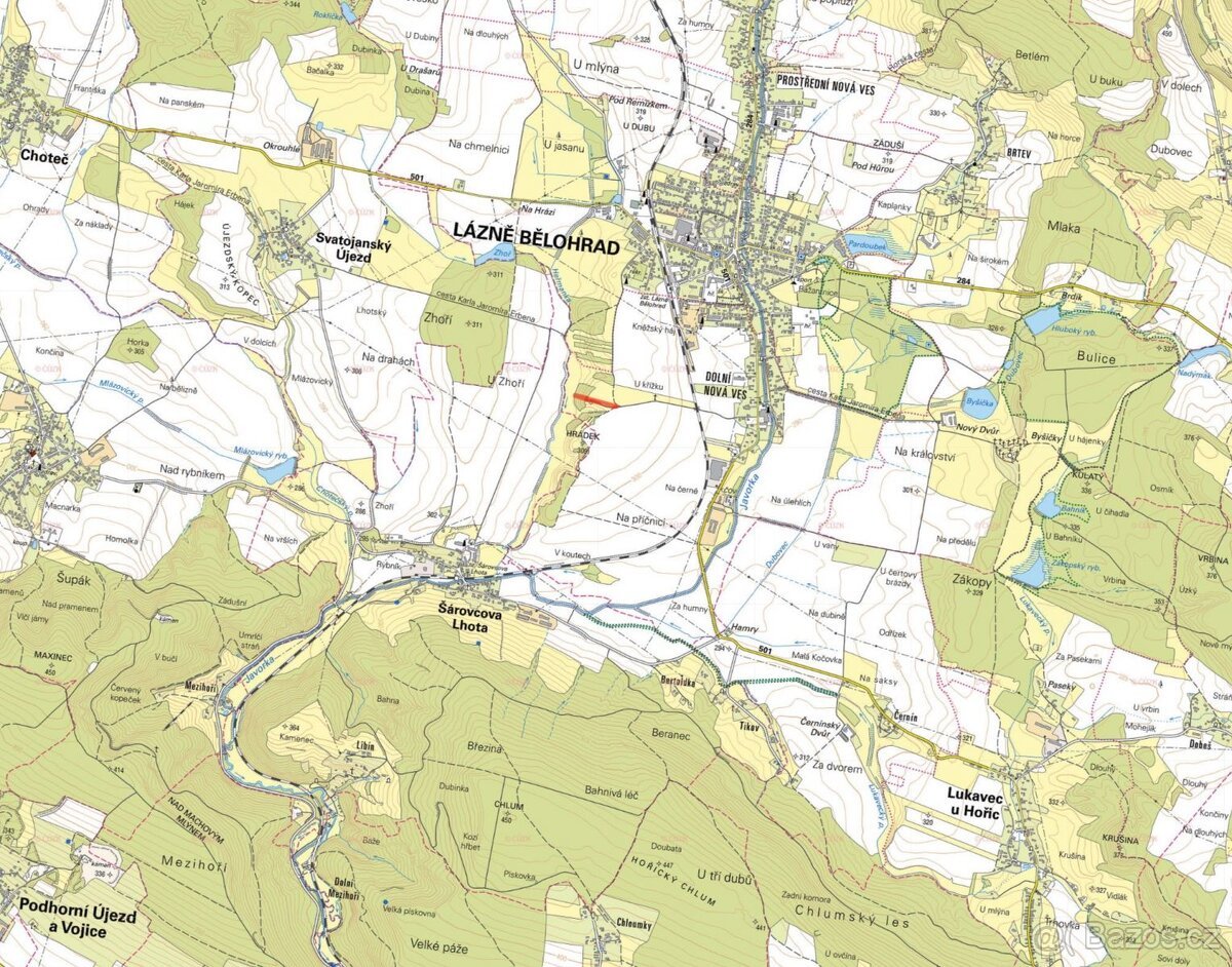 Zemědělská půda, prodej, Dolní Nová Ves, Lázně Bělohrad, Jič