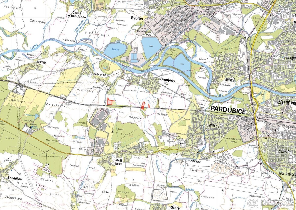 Zemědělská půda, prodej, Lány na Důlku, Pardubice