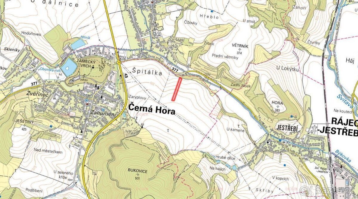 Zemědělská půda, prodej, Černá Hora, Blansko
