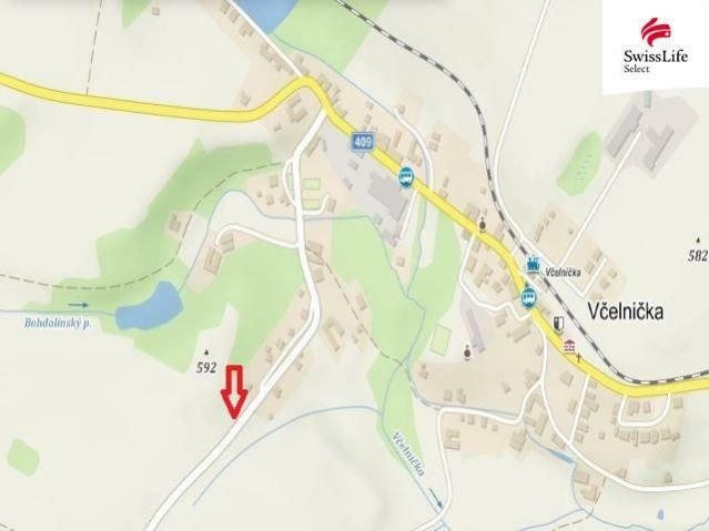 Prodej stavebního pozemku 1500 m2, Včelnička