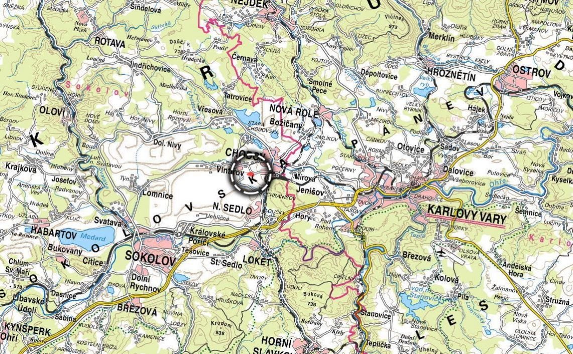 Pozemek, bydlení, prodej, Chodov, Sokolov