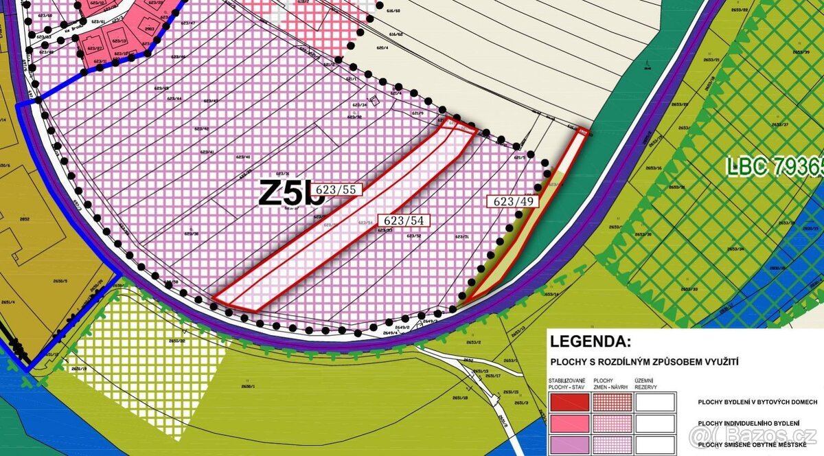 Pozemek, bydlení, prodej, Zruč nad Sázavou, Kutná Hora