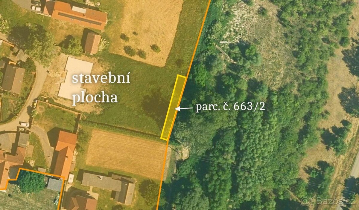 Pozemek, bydlení, prodej, Zálezlice, Mělník
