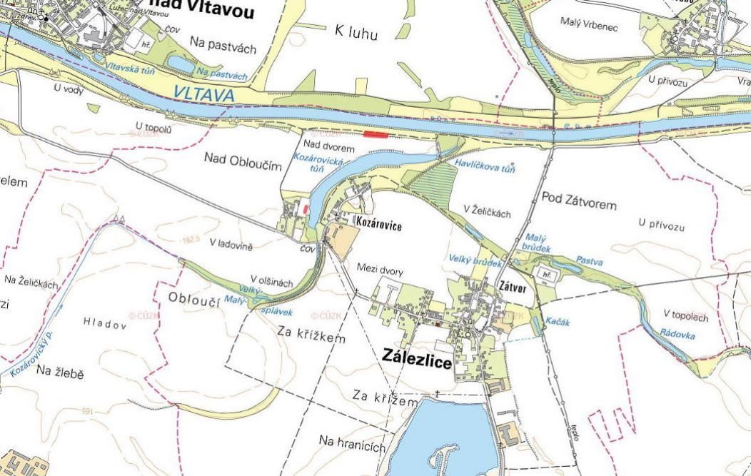 Pozemek, bydlení, prodej, Zálezlice, Mělník