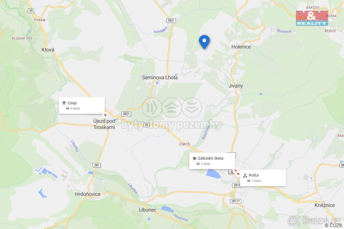Prodej pozemku k bydlení, 2267 m², Libuň