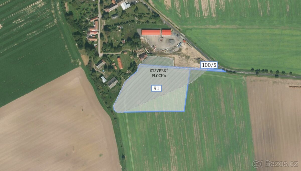 Pozemek, komerční, prodej, Moravčice, Jičín