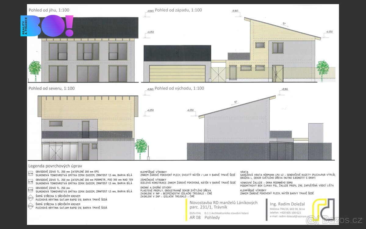 Prodej stavebního pozemku 1000 m², Trávník, Kroměříž