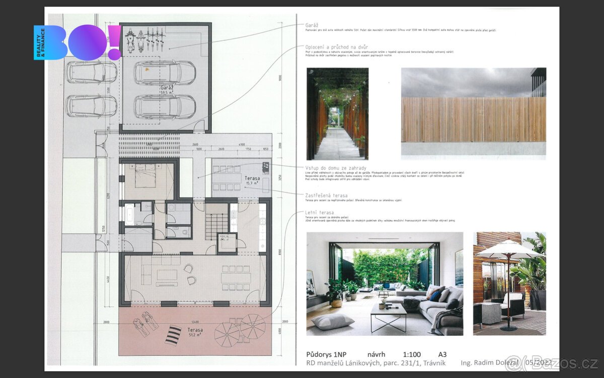 Prodej stavebního pozemku 1000 m², Trávník, Kroměříž