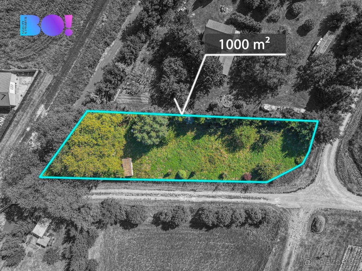 Prodej stavebního pozemku 1000 m², Trávník, Kroměříž