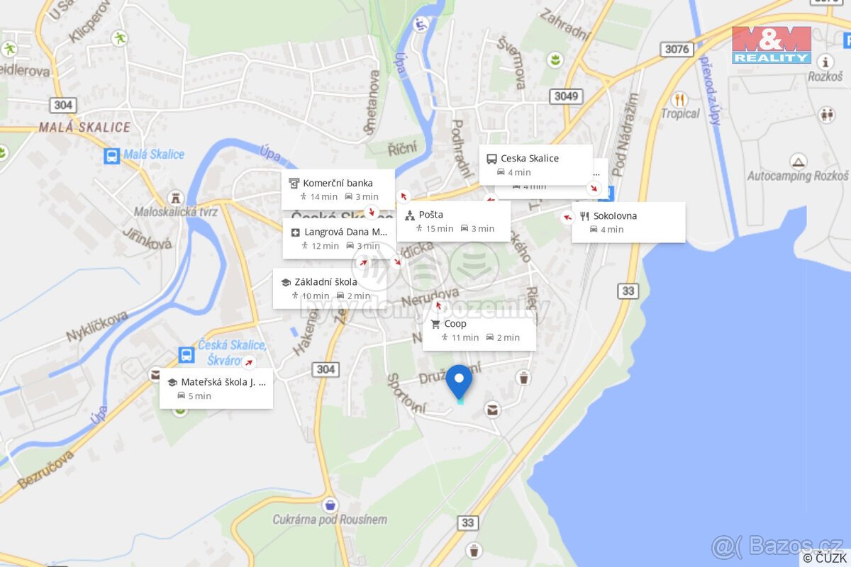 Prodej pozemku k bydlení, 798 m², Česká Skalice