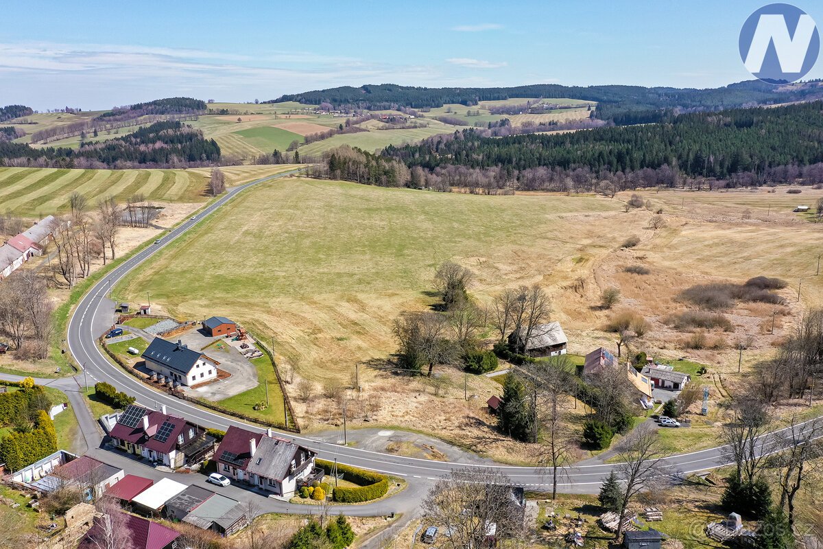 Stavební pozemek 2 432 m² na Šumavě – Jesení u Čachrova