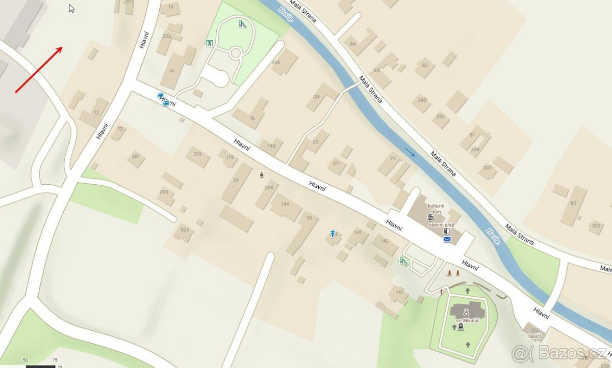 Prodej stavebního pozemku 1100m2 – Hladké Životice