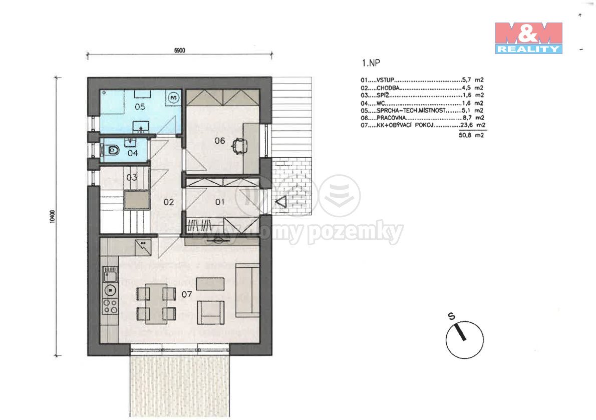 Prodej pozemku k bydlení 1076 m2, Služátky, Světlá n/Sázavou