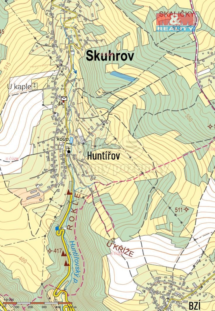 Prodej lesa 4932 m2 ve Skuhrově
