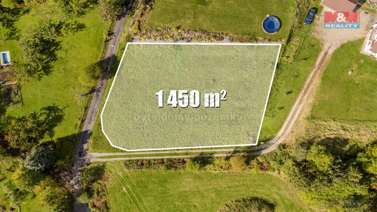 Prodej pozemku k bydlení, 1450 m², Děčín, Vilsnice