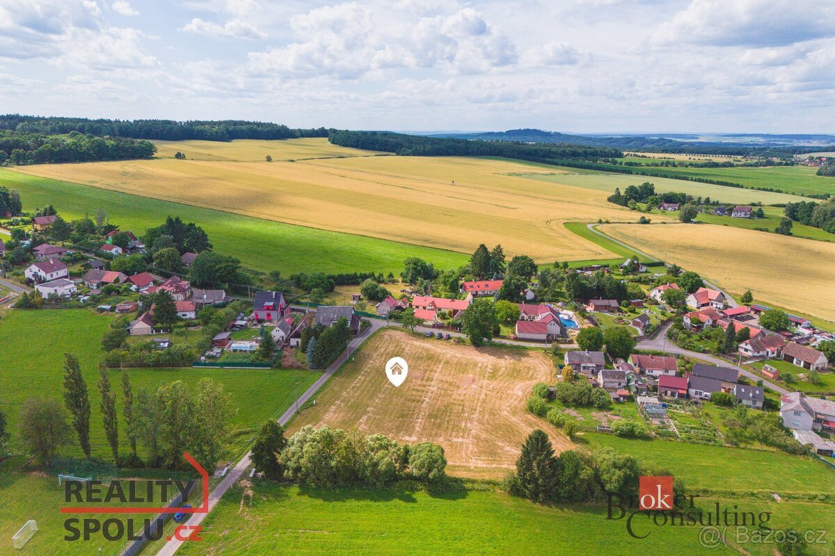 Prodej, pozemky/bydlení, 1319 m2, Příkosice, Rokycany [ID 71