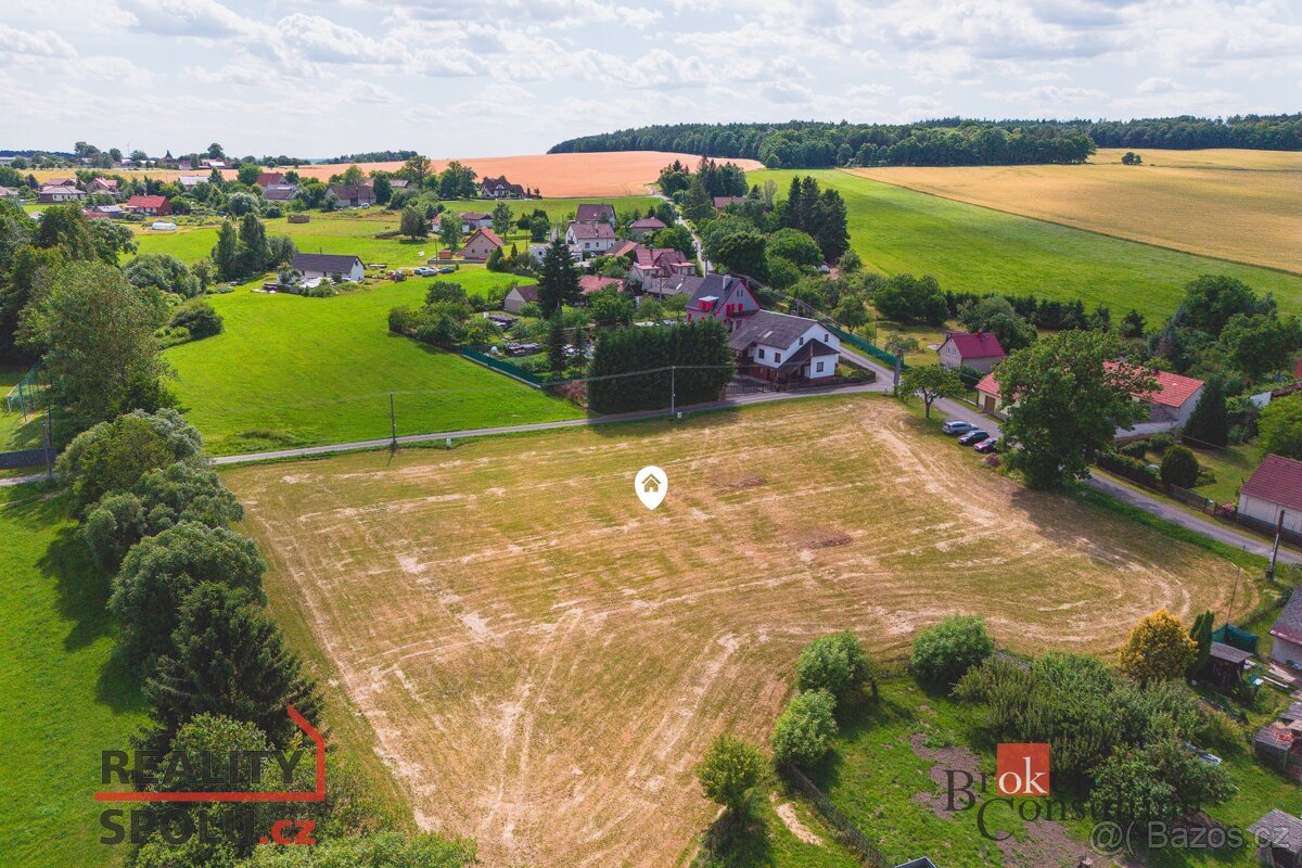 Prodej, pozemky/bydlení, 1319 m2, Příkosice, Rokycany [ID 71