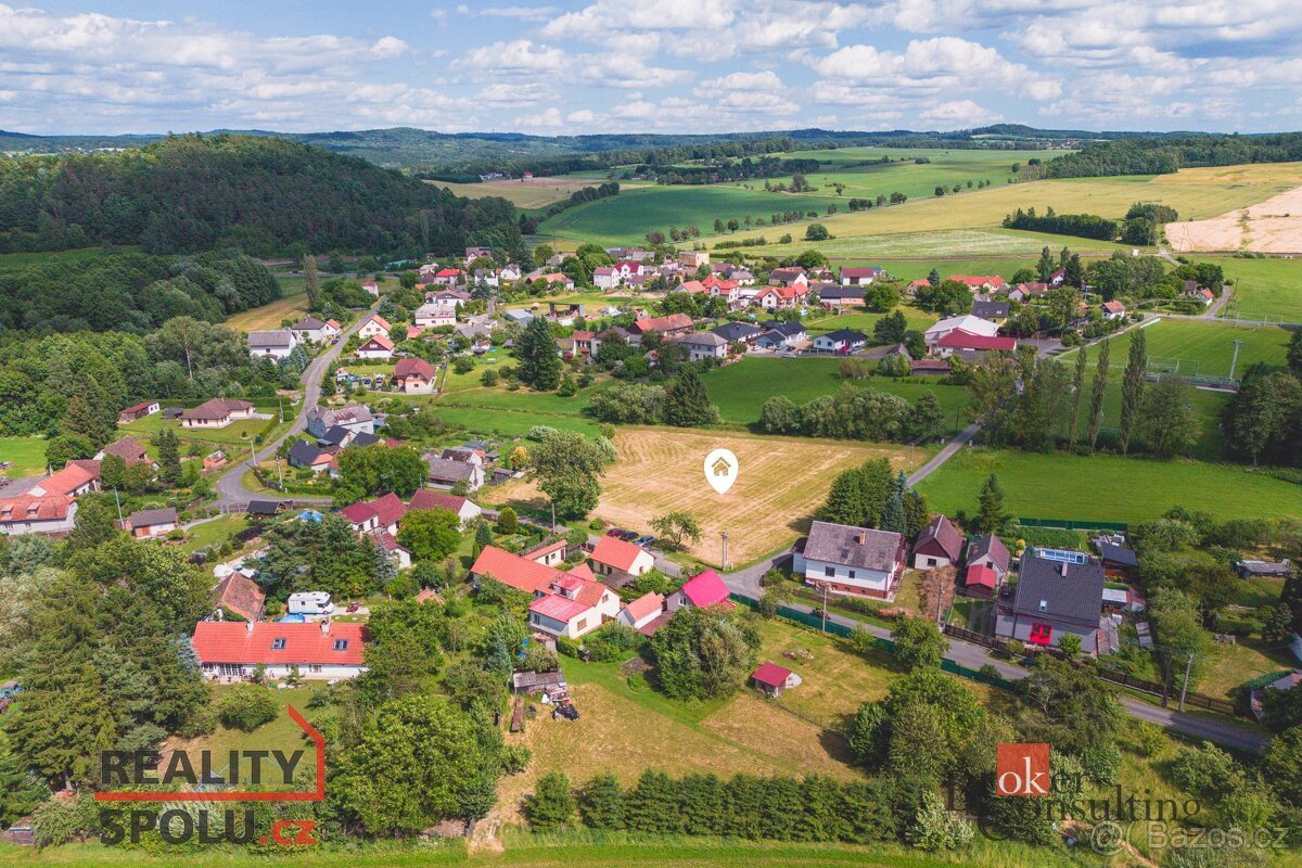 Prodej, pozemky/bydlení, 1319 m2, Příkosice, Rokycany [ID 71