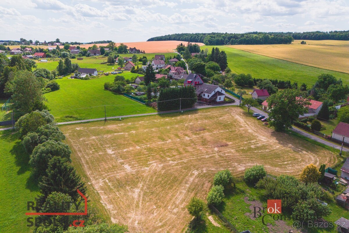 Prodej, pozemky/bydlení, 1319 m2, Příkosice, Rokycany [ID 71