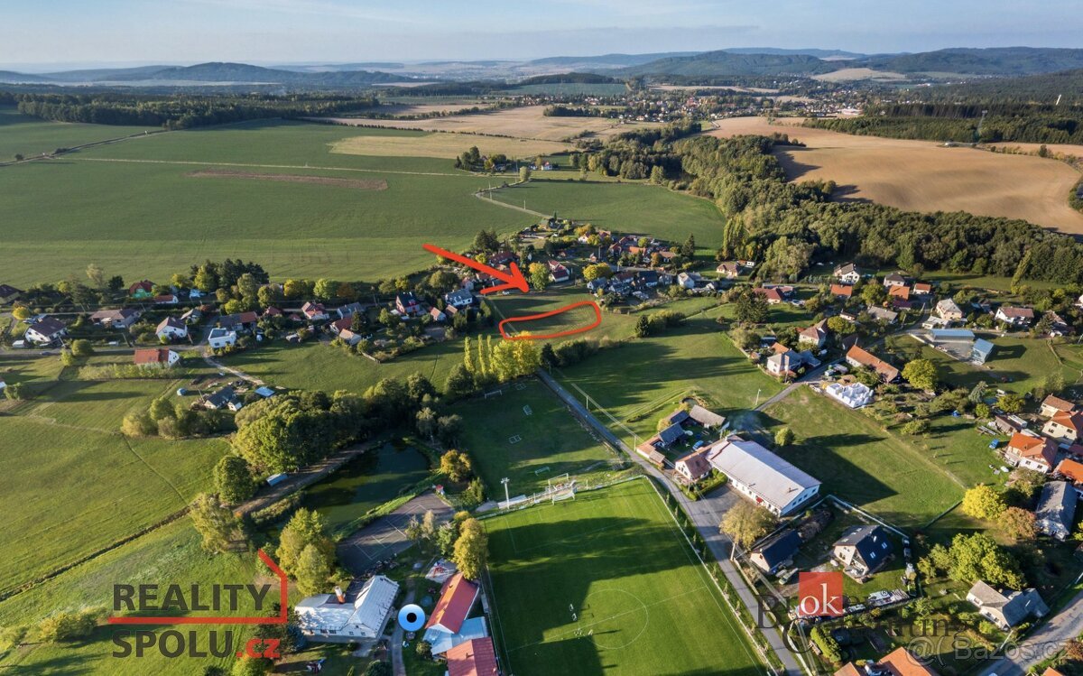 Prodej, pozemky/bydlení, 1319 m2, Příkosice, Rokycany [ID 71