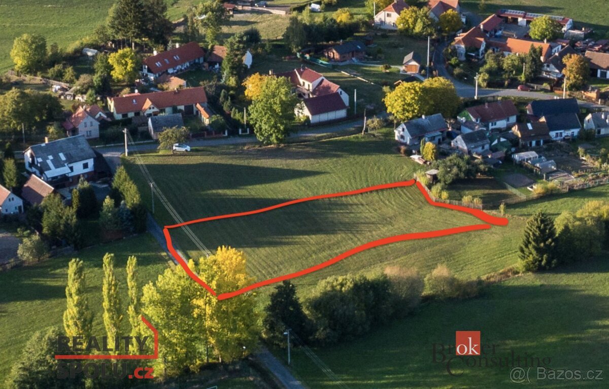 Prodej, pozemky/bydlení, 1319 m2, Příkosice, Rokycany [ID 71