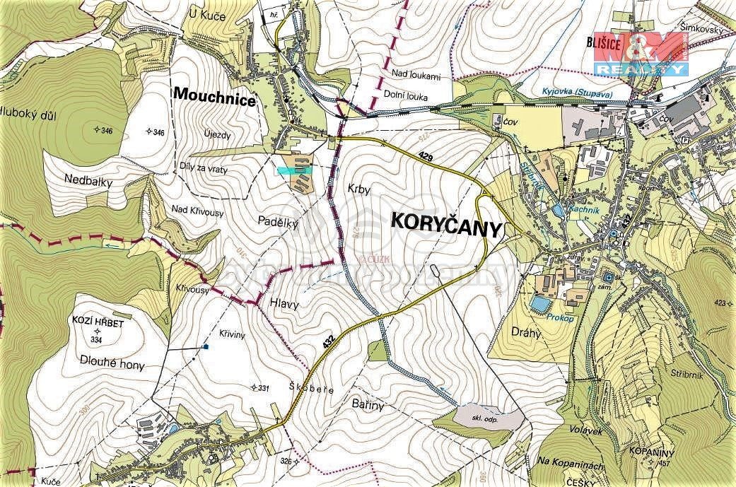 Prodej komerčního pozemku, 5736 m², Mouchnice