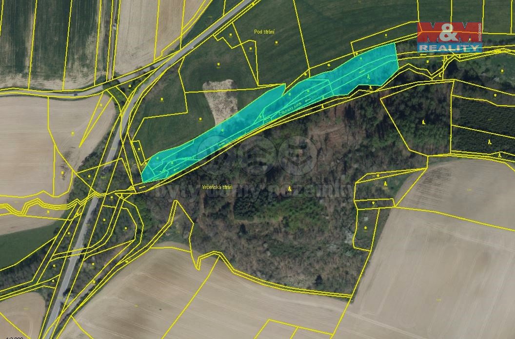 Prodej lesa, louky a vodní plochy, 8352 m², Sedliště