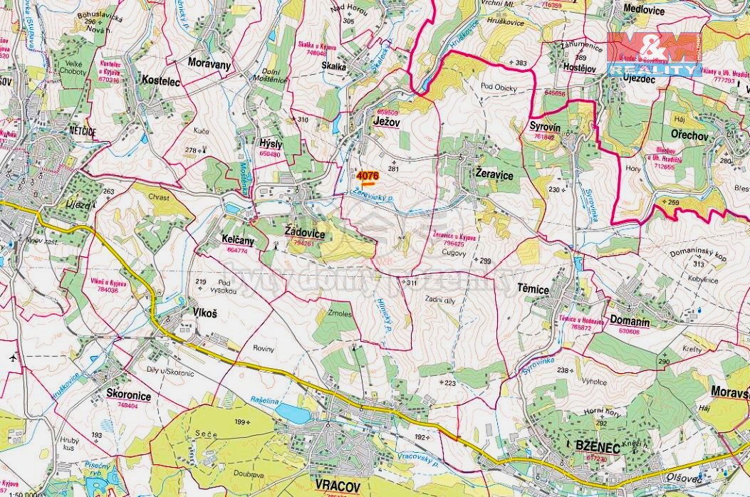 Prodej pole, 819 m², Ježov