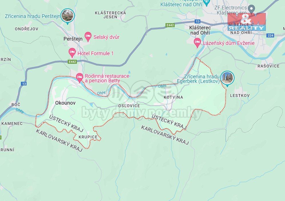 Prodej pole, 404 m² Oslovice