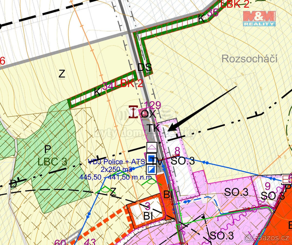 Prodej pozemku k bydlení, 4291 m², Police u Valašského Meziř