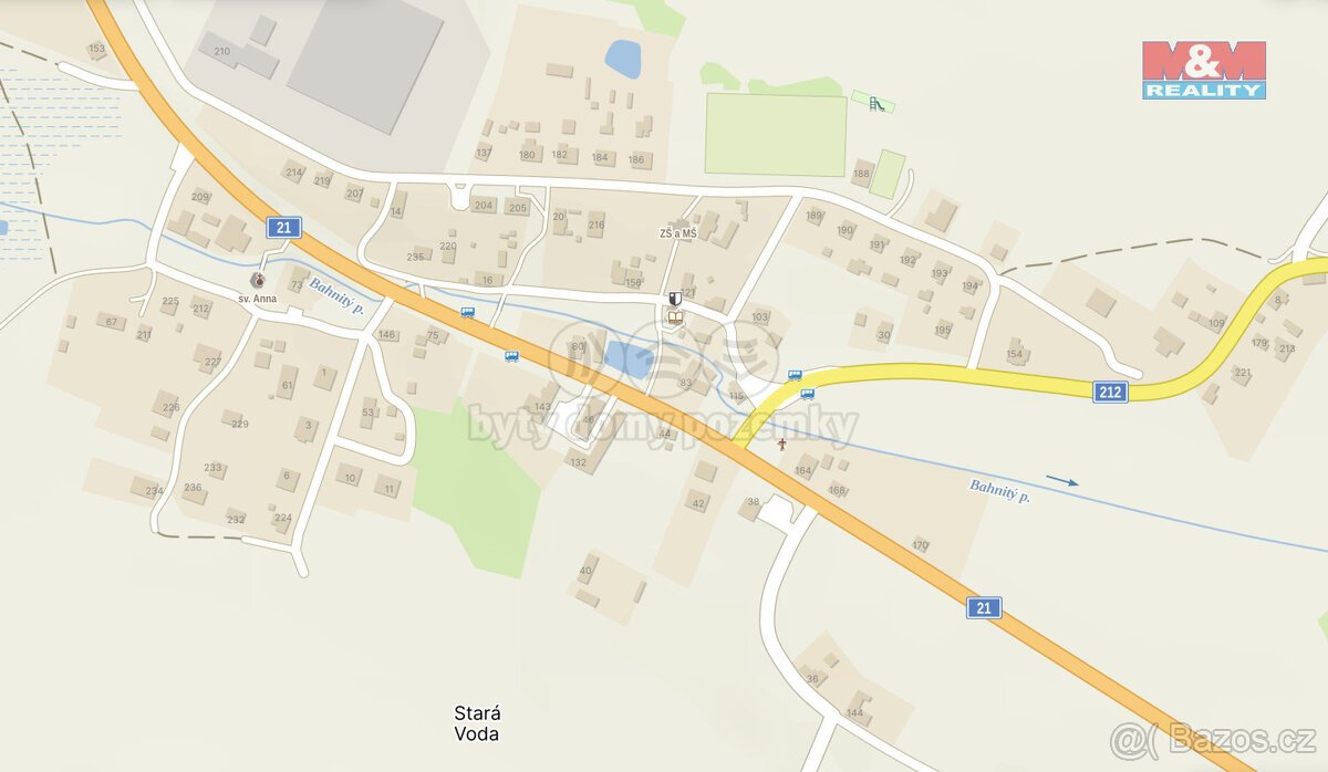Prodej pozemku k bydlení, 491 m², Stará Voda
