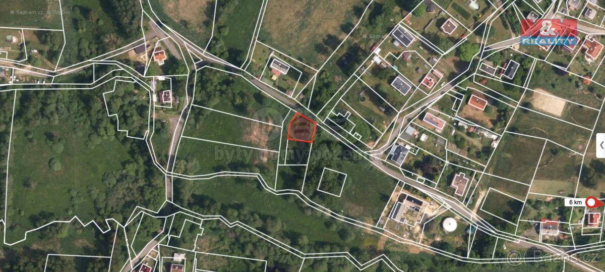 Prodej pozemku k bydlení, 491 m², Stará Voda