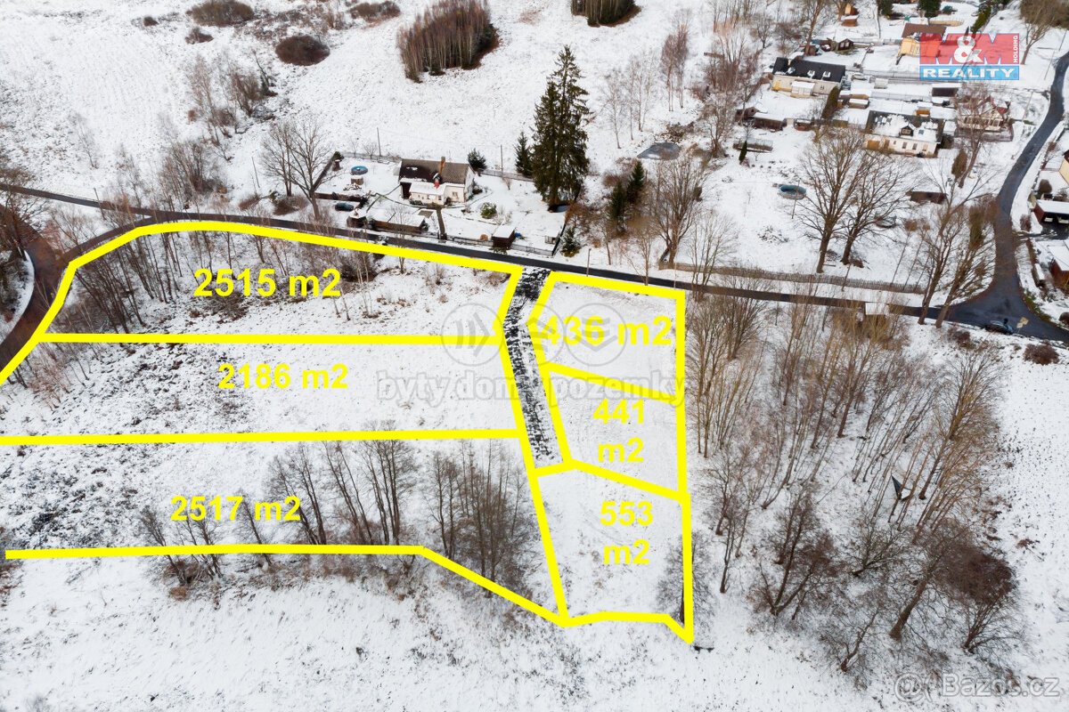 Prodej pozemku k bydlení, 491 m², Stará Voda