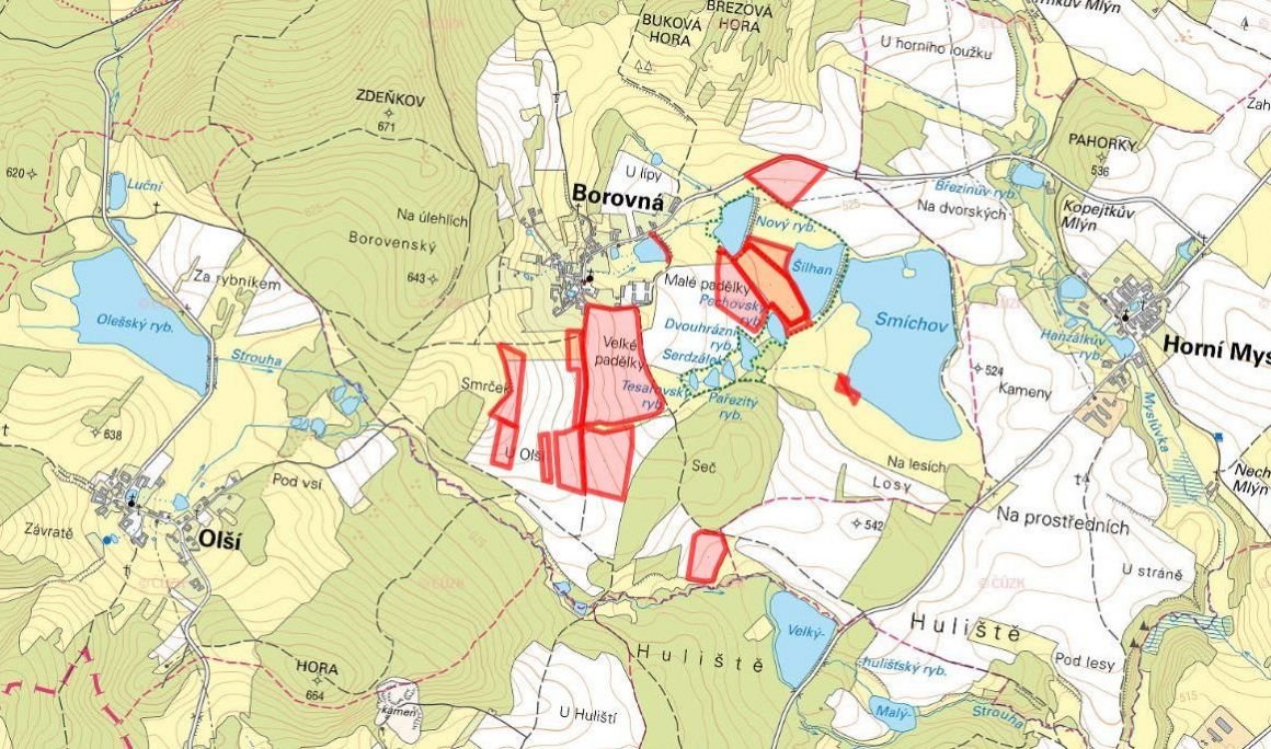 Zemědělská půda, prodej, Borovná, Jihlava