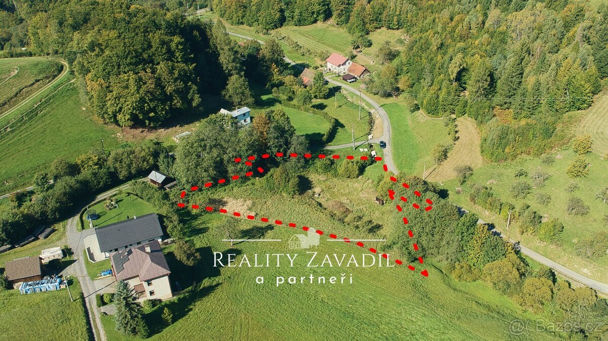 Prodej stavebního pozemku 1325m², Vsetín - Horní Jasenka