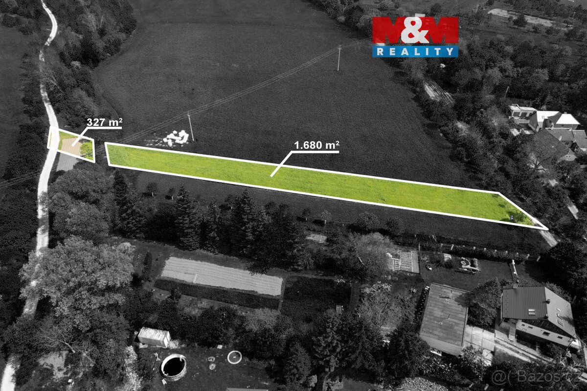 Prodej pozemku k bydlení, 2007 m², Pitín