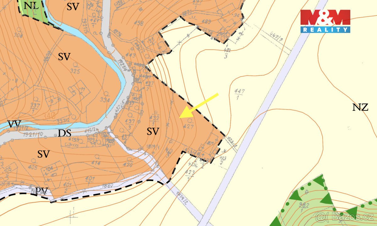 Prodej pozemku k bydlení, 1298 m², Žulová